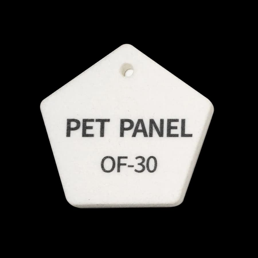 Panel Poliester 1.22 x 2.44 x9mm Color OF30 - Blanco