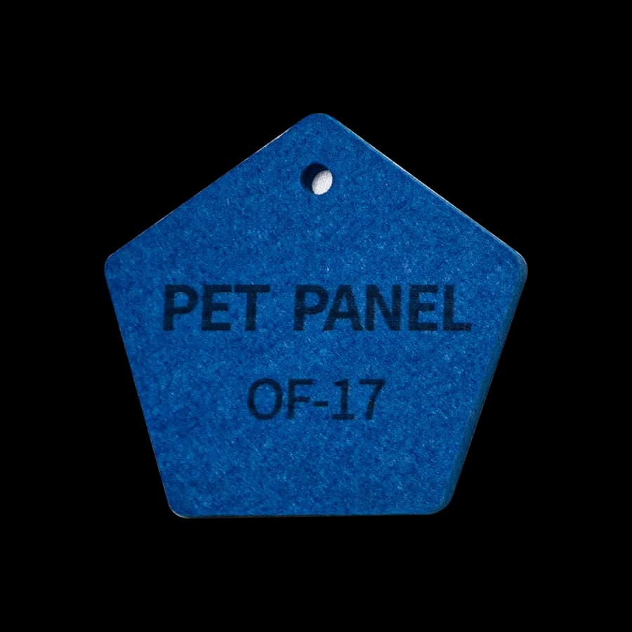Panel Poliester 1.22 x 2.44 x9mm Color OF17 - Azul