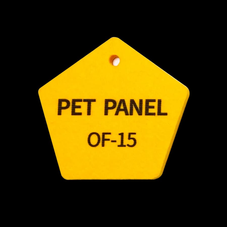 Panel Poliester 1.22 x 2.44 x9mm Color OF15 - Amarillo